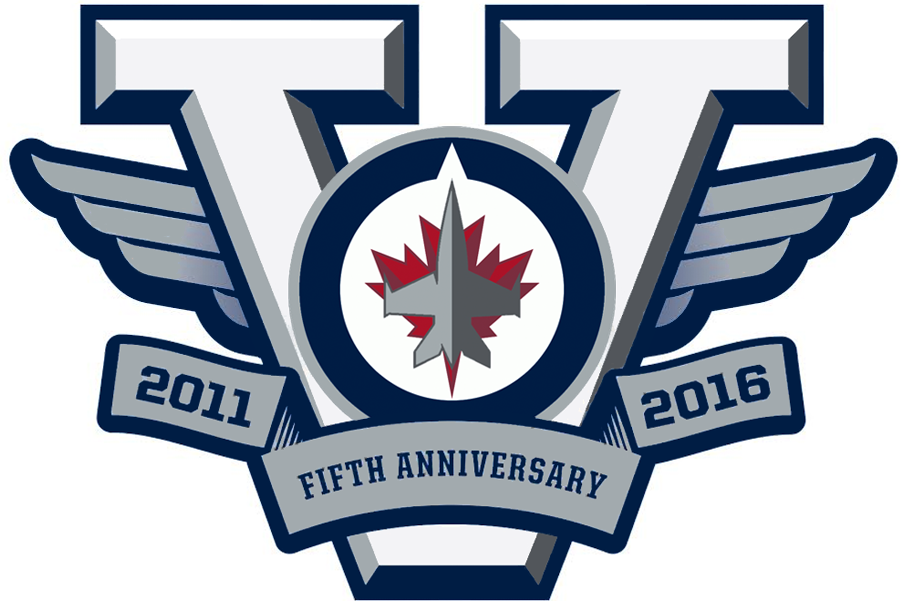 Winnipeg Jets 2016 Anniversary Logo iron on heat transfer